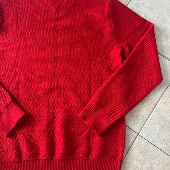 Tommy Hilfiger Jeans Red BRAND NEW Knit Sweater. High quality warm Medium Men’s - Picture 6 of 6